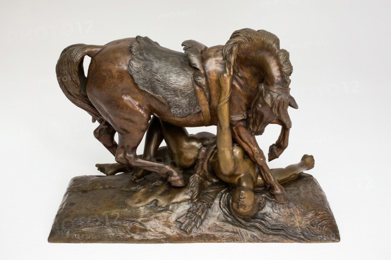 L'Amazone blessée, 1839. Creator: Jean-François-Théodore Gechter.
