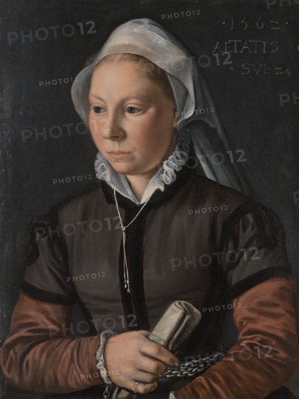 Portrait of a Young Woman, 1562. Creator: Joachim Beuckelaer.