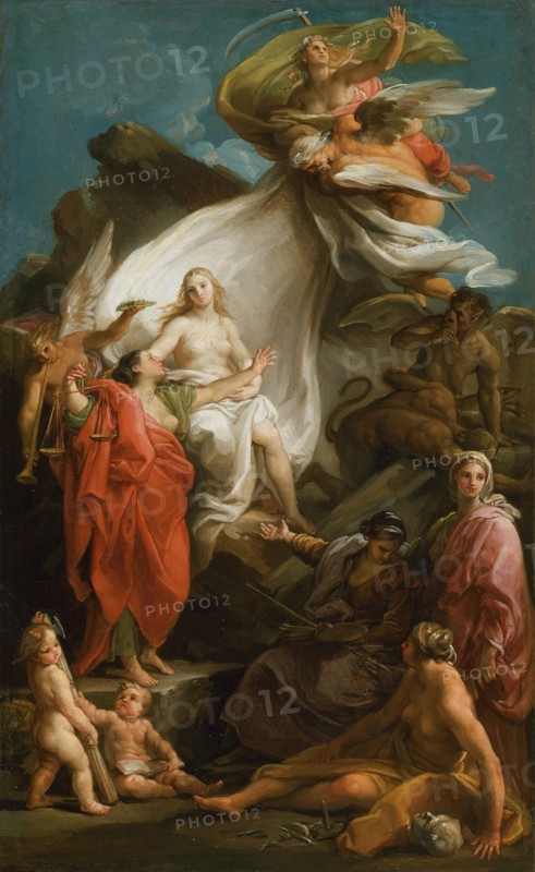 Time Unveiling Truth, 1740/45. Creator: Pompeo Batoni.