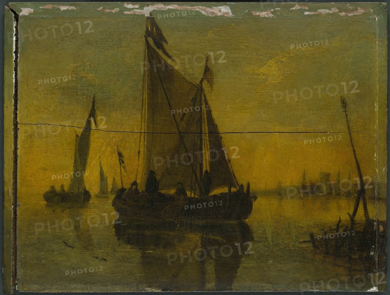 Boats in an Estuary, 17th century. Creator: Unknown.