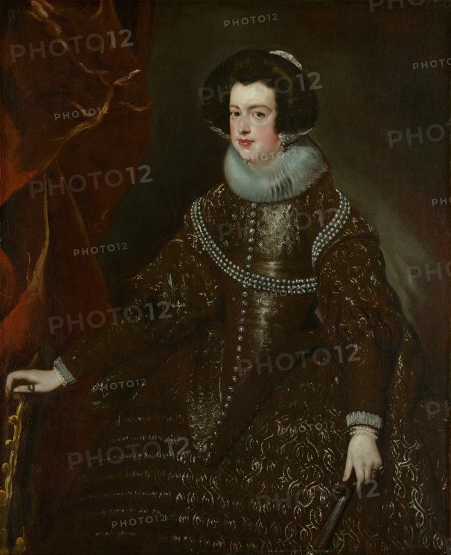 Isabella of Bourbon, Wife of Philip IV of Spain, c. 1632. Creator: Workshop of Diego Velázquez.