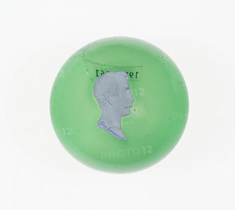 Paperweight, Lunéville, c. 1846-55. Creator: Baccarat Glasshouse.