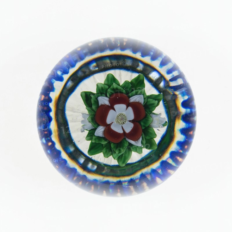 Paperweight, Lunéville, c. 1848-55. Creator: Baccarat Glasshouse.