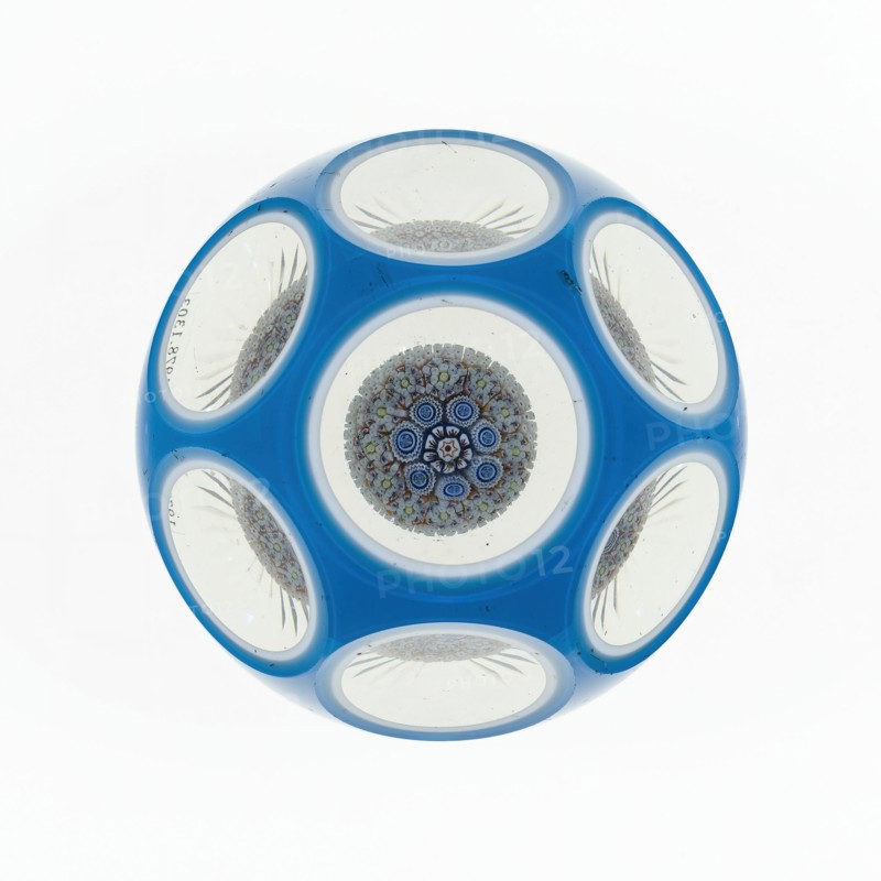 Paperweight, Lunéville, c. 1848-55. Creator: Baccarat Glasshouse.