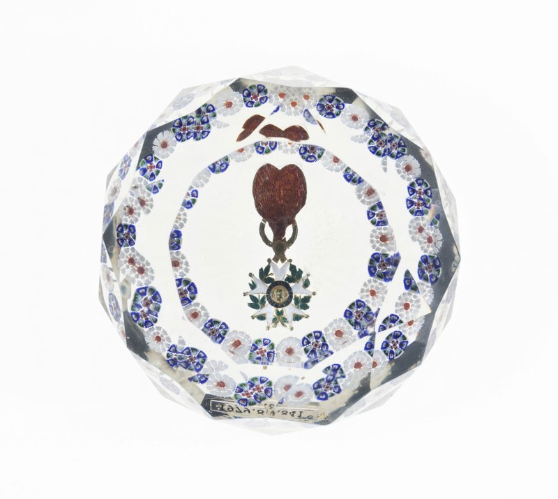 Paperweight, Lunéville, c. 1848-60. Creator: Baccarat Glasshouse.