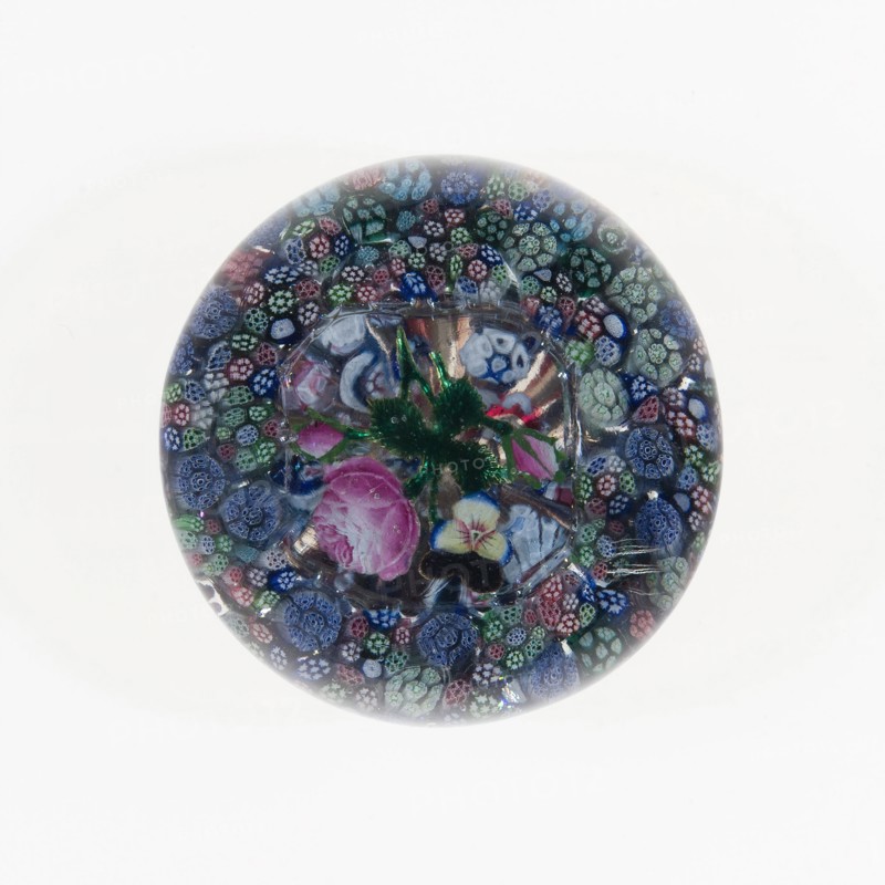 Paperweight, Lunéville, c. 1846-55. Creator: Baccarat Glasshouse.