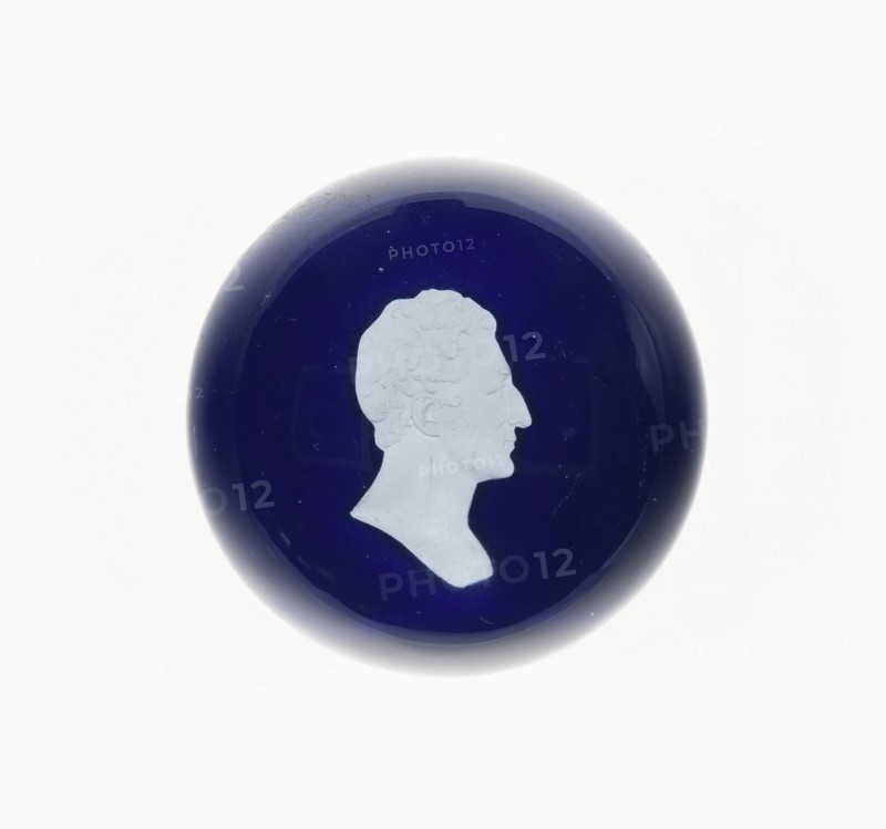 Paperweight, Lunéville, c. 1846-55. Creator: Baccarat Glasshouse.