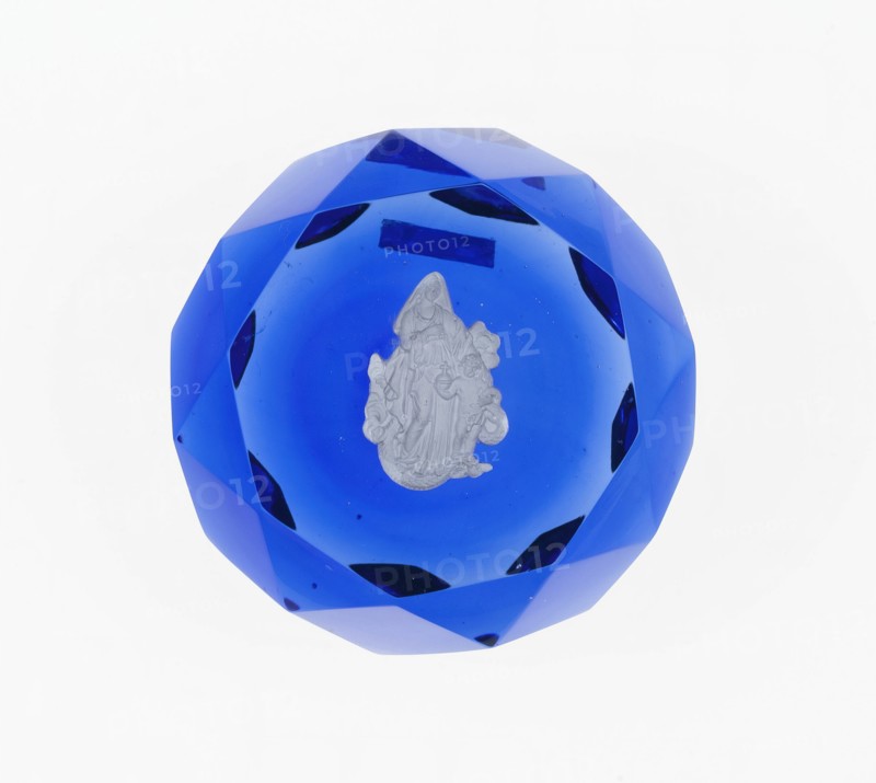 Paperweight, Baccarat, c. 1846-55. Creator: Baccarat Glasshouse.