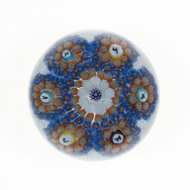 Paperweight, Lunéville, c. 1846-55. Creator: Baccarat Glasshouse.