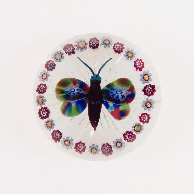 Paperweight, Lunéville, c. 1846-55. Creator: Baccarat Glasshouse.
