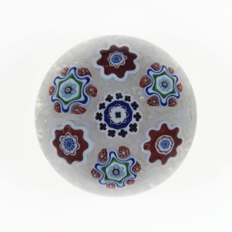 Paperweight, Lunéville, c. 1846-55. Creator: Baccarat Glasshouse.
