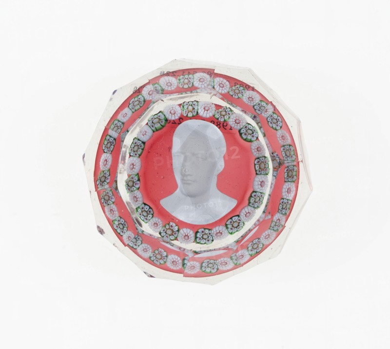 Paperweight, Baccarat, c. 1846-55. Creator: Baccarat Glasshouse.