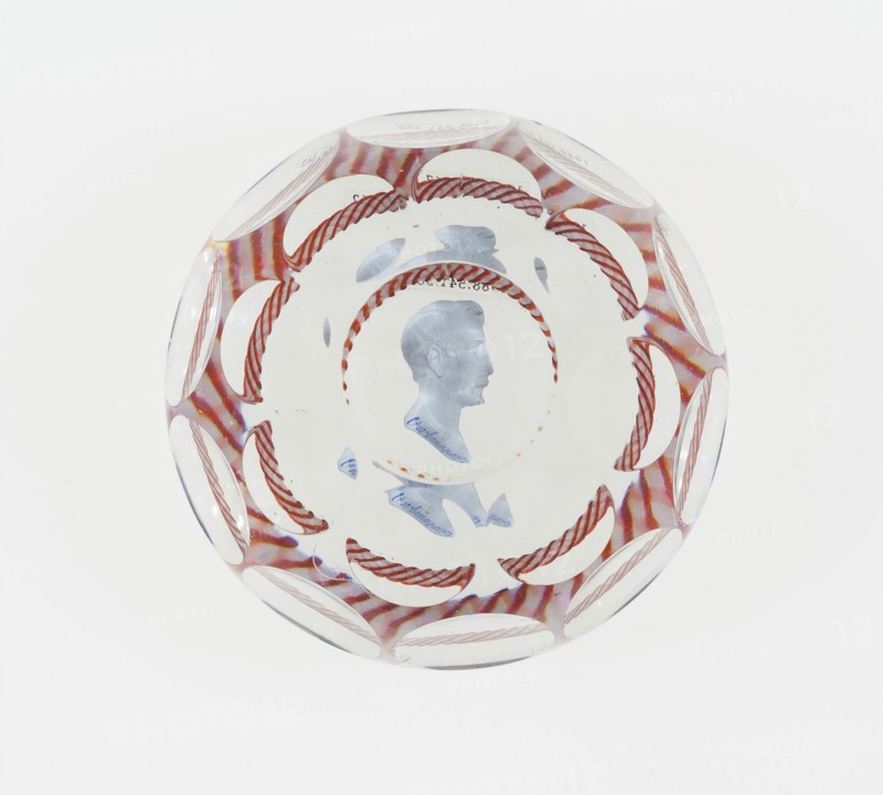 Paperweight, Baccarat, Mid 19th century. Creator: Baccarat Glasshouse.