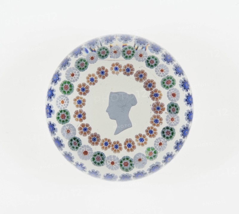 Paperweight, Baccarat, Mid 19th century. Creator: Baccarat Glasshouse.