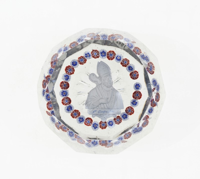 Paperweight, Baccarat, Mid 19th century. Creator: Baccarat Glasshouse.