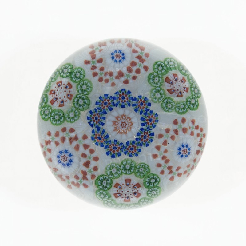Paperweight, Baccarat, c. 1845-60. Creator: Baccarat Glasshouse.