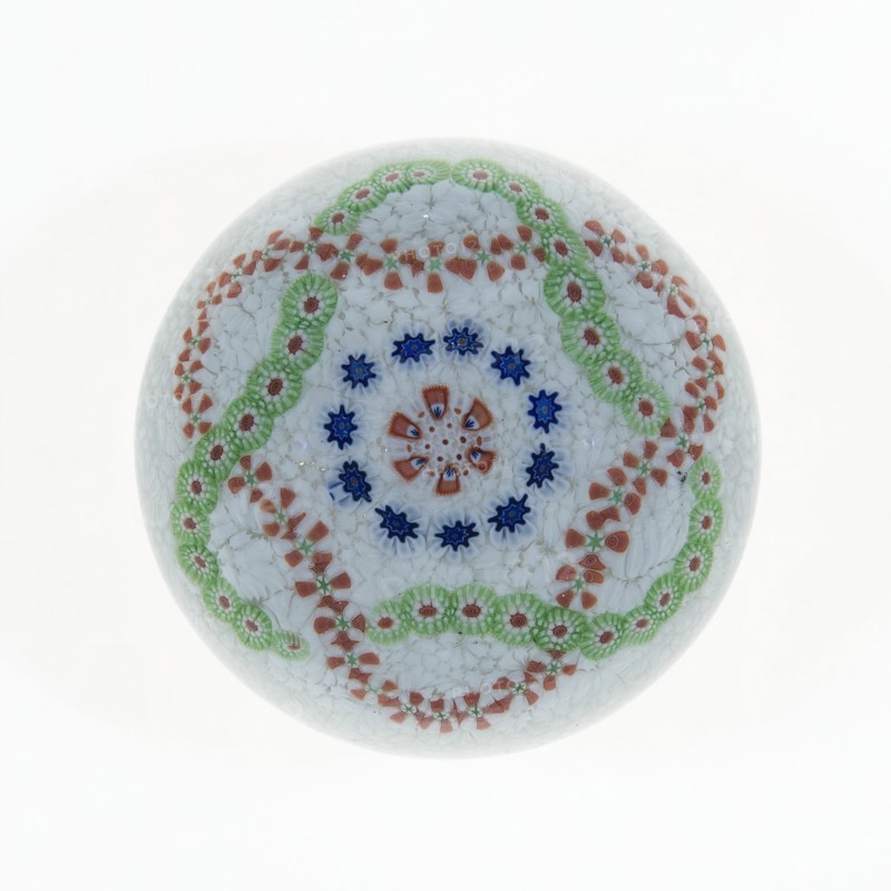 Paperweight, Baccarat, c. 1845-60. Creator: Baccarat Glasshouse.