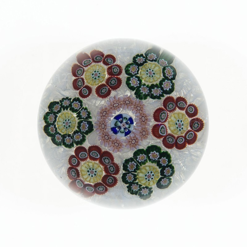 Paperweight, Baccarat, c. 1845-60. Creator: Baccarat Glasshouse.