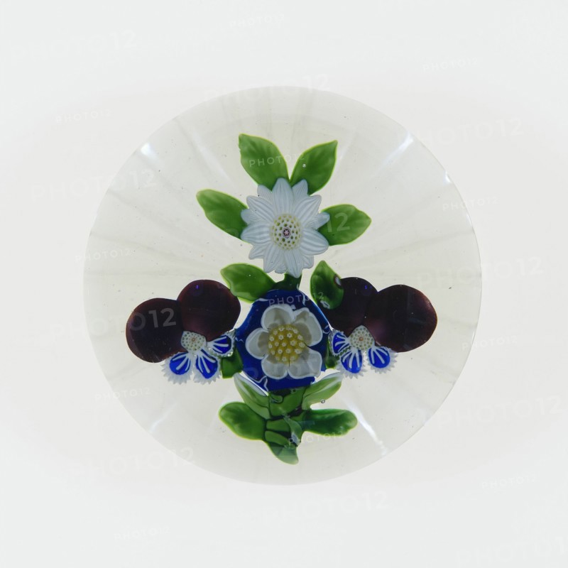 Paperweight, Baccarat, c. 1845-60. Creator: Baccarat Glasshouse.