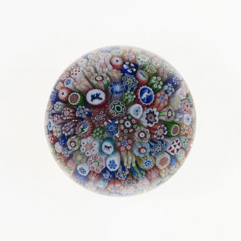 Paperweight, France, c. 1845/60. Creator: Baccarat Glasshouse.