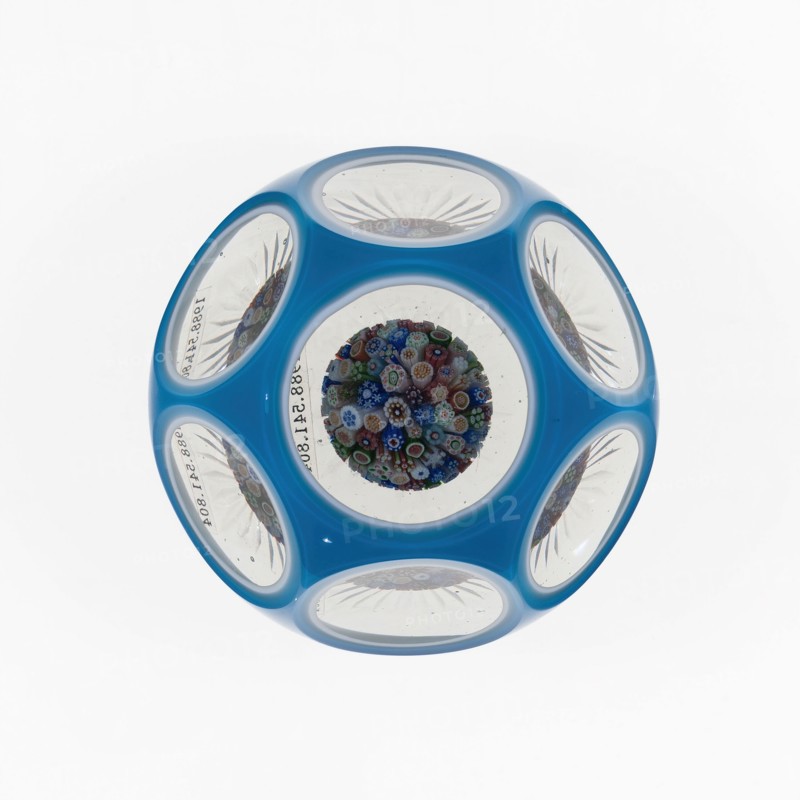 Paperweight, Baccarat, c. 1845-60. Creator: Baccarat Glasshouse.