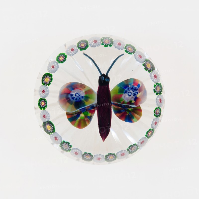 Paperweight, Baccarat, c. 1845-60. Creator: Baccarat Glasshouse.
