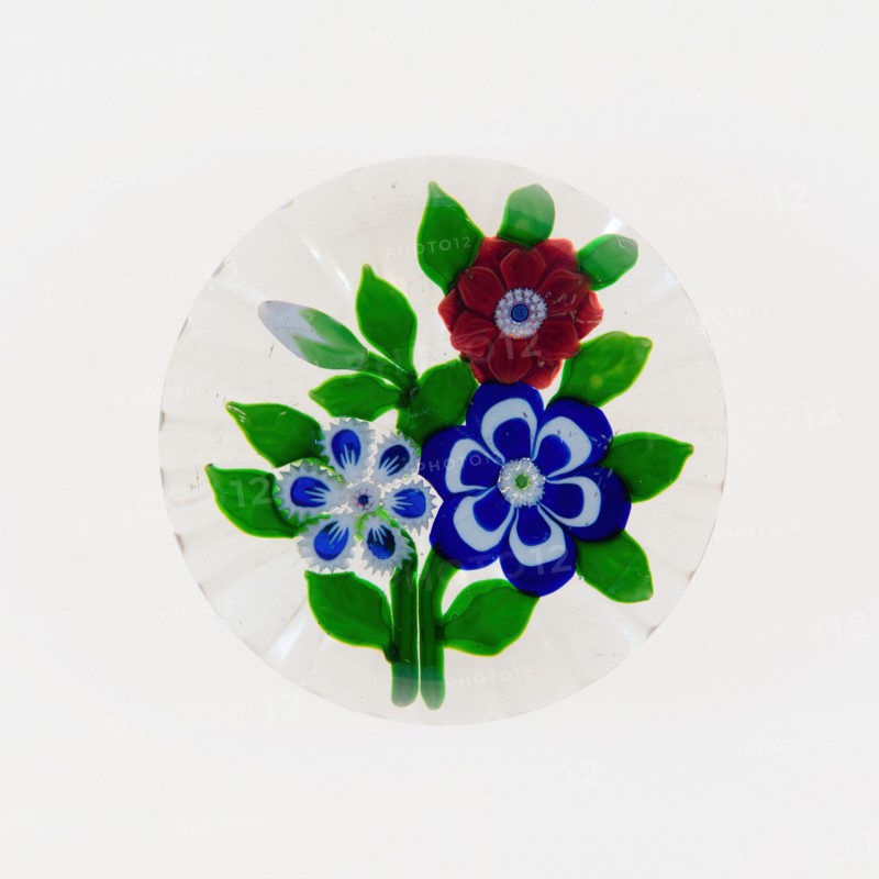 Paperweight, Baccarat, c. 1845-60. Creator: Baccarat Glasshouse.