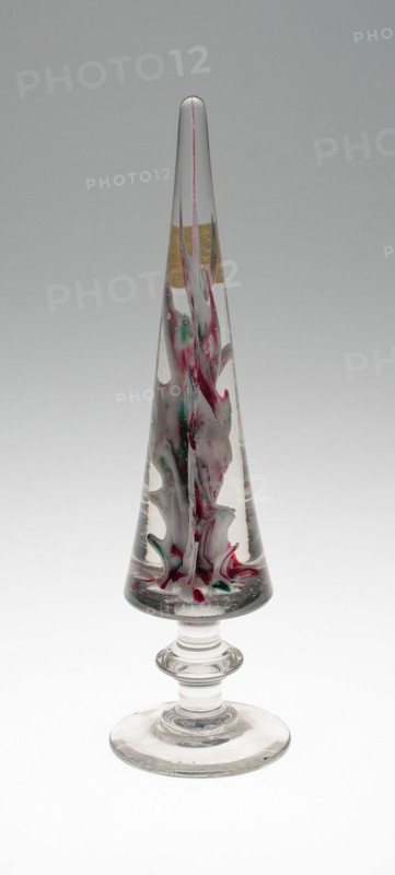 Two Mantelpiece Ornaments, Lunéville, 1845/70. Creator: Baccarat Glasshouse.