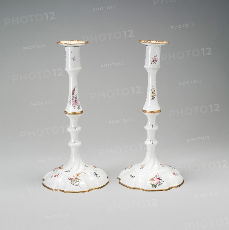 Pair of Candlesticks, England, Last quarter 18th century. Creator: Unknown.