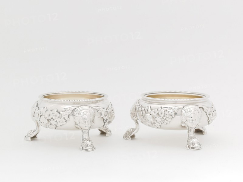 Pair of Salt Dishes, London, 1751. Creator: David Hennell.