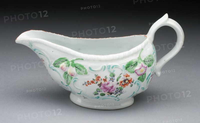Sauceboat, Derby, 1760/70. Creator: Derby Porcelain Manufactory England.