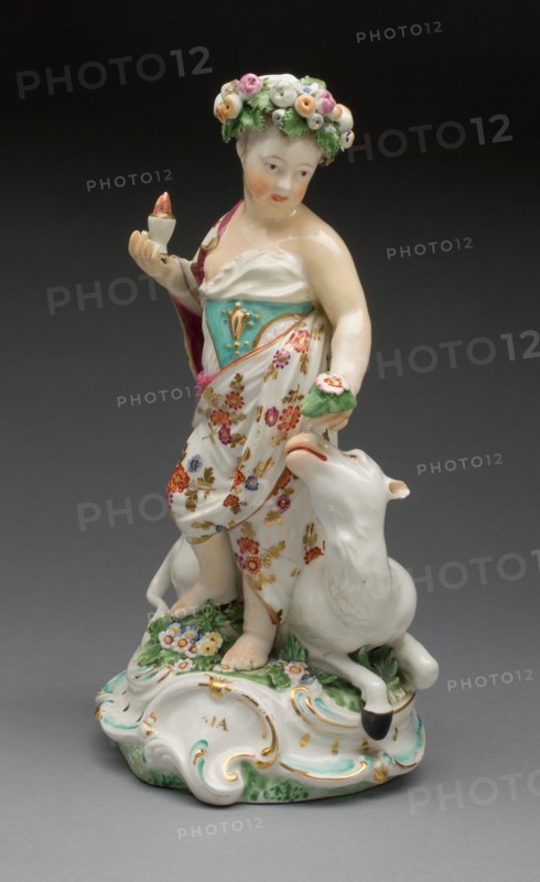 Allegorical Figure of Asia, Derby, 1770/80. Creator: Derby Porcelain Manufactory England.