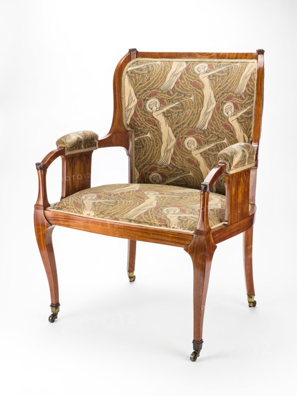 Armchair, England, c. 1885. Creator: Arthur Heygate Mackmurdo.