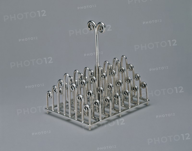Toast Rack, Sheffield, c. 1880. Creator: Christopher Dresser.