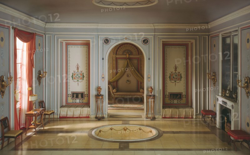 E-25: French Bathroom and Boudoir of the Revolutionary Period, 1793-1804, United States, c. 1937. Creator: Narcissa Niblack Thorne.