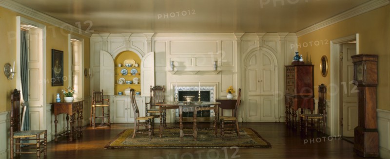 A3: Massachusetts Dining Room, 1720, United States, c. 1940. Creator: Narcissa Niblack Thorne.
