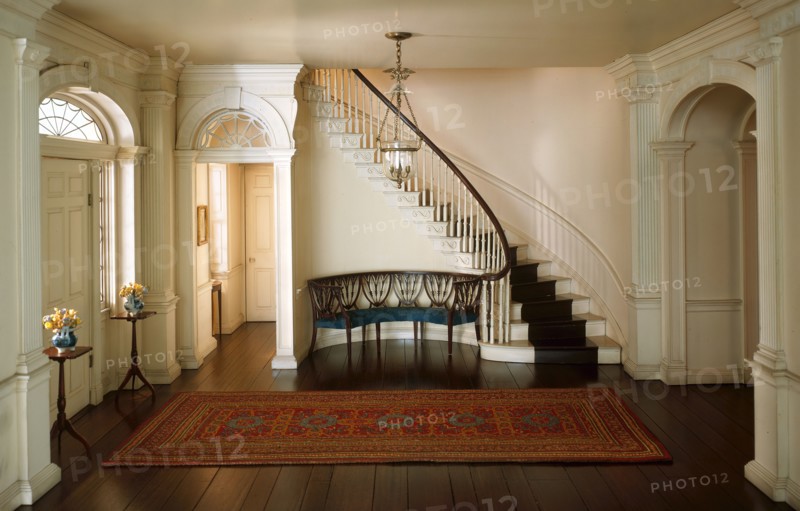 A7: New Hampshire Entrance Hall, 1799, United States, c. 1940. Creator: Narcissa Niblack Thorne.