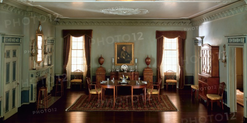 A10: Massachusetts Dining Room, 1795, United States, c. 1940. Creator: Narcissa Niblack Thorne.