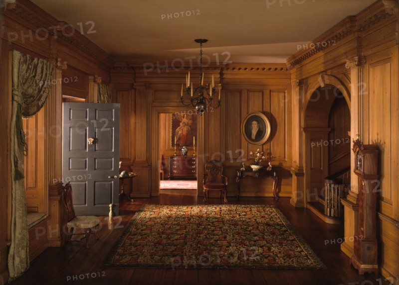 A24: Virginia Entrance Hall, 1751-55, United States, c. 1940. Creator: Narcissa Niblack Thorne.