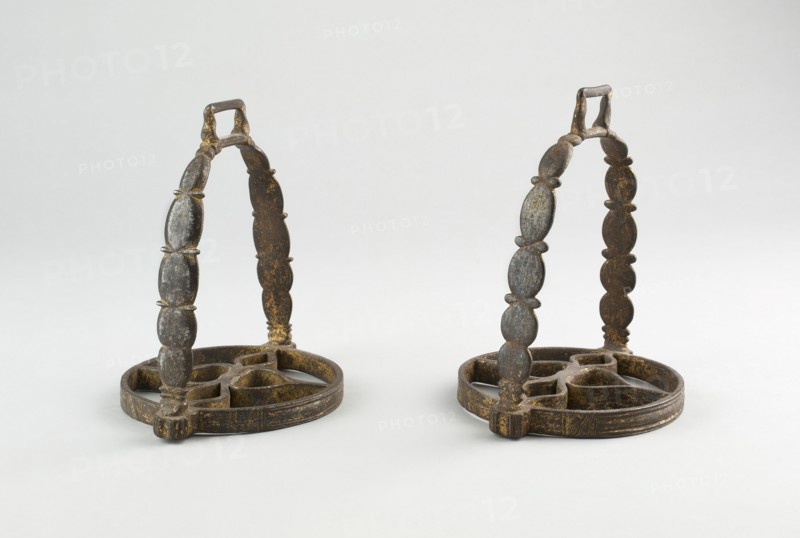 Pair of Stirrups, Flanders, 19th century (?) in 16th century European style. Creator: Unknown.