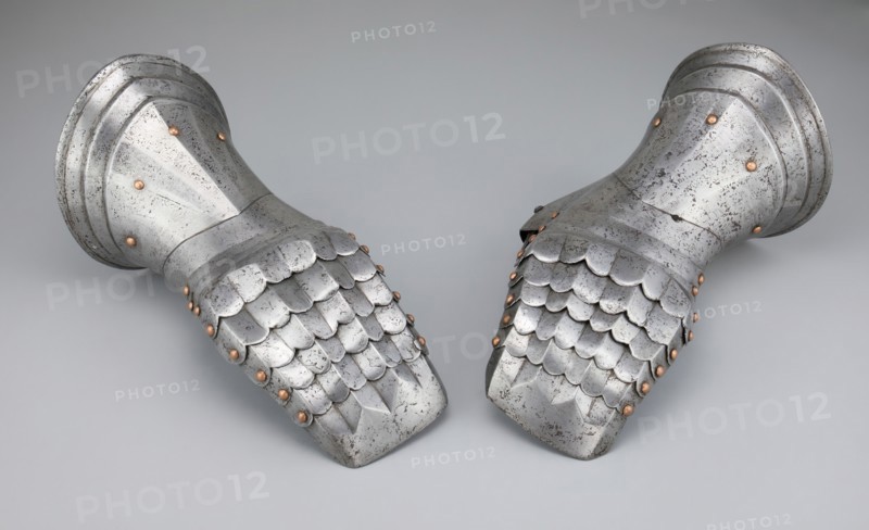 Pair of Mitten Gauntlets, Flanders, c. 1500/20. Creator: Unknown.