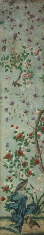 Wall Panel: Birds and Flowers, France, 1800/25. Creator: Unknown.