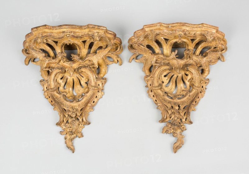 Bracket (one of two), France, c. 1735. Creator: Unknown.