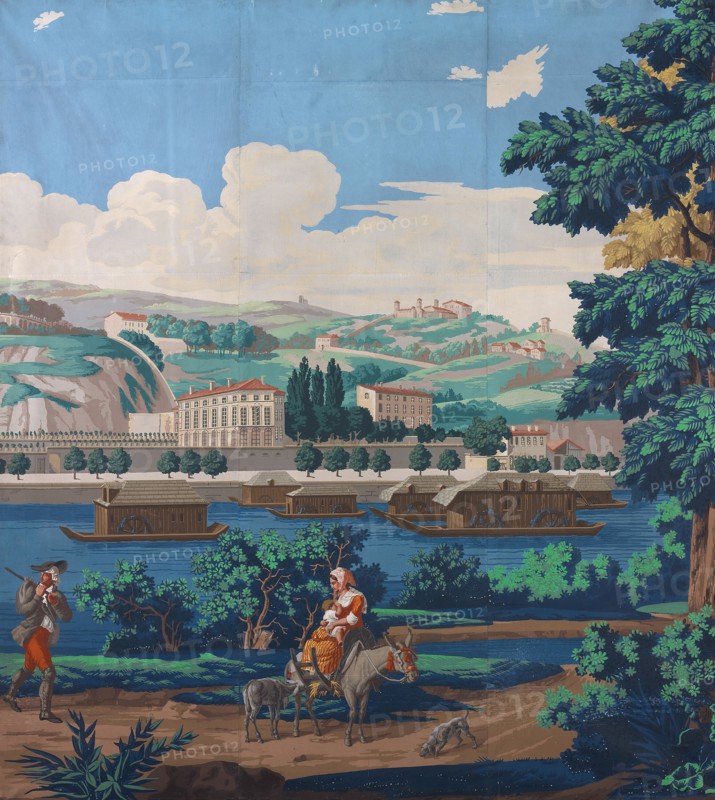 Three Joined Panels: The Views of Lyon, France, First edition, 1821. Creator: Unknown.
