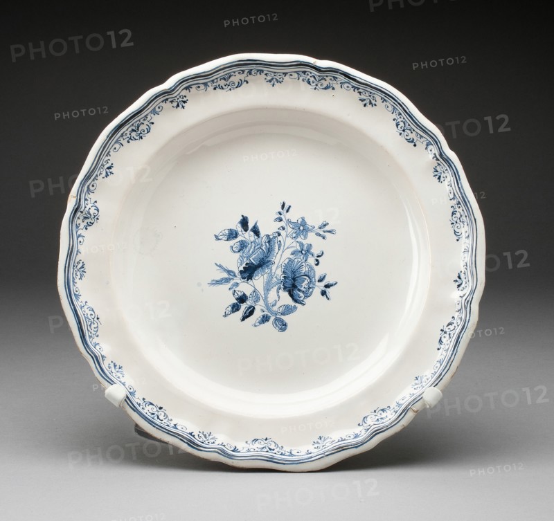 Plate, Varages, c. 1750. Creator: Unknown.
