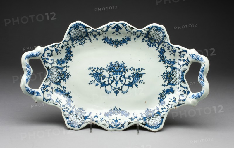 Tray, Rouen, c. 1700/20. Creator: Unknown.