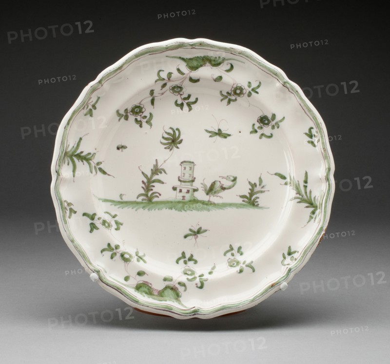 Plate, Varages, c. 1740/60. Creator: Unknown.