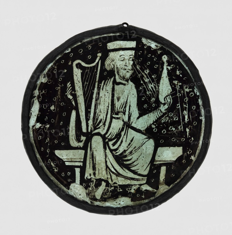 Roundel with Elder of the Apocalypse, France, 1250/75. Creator: Unknown.