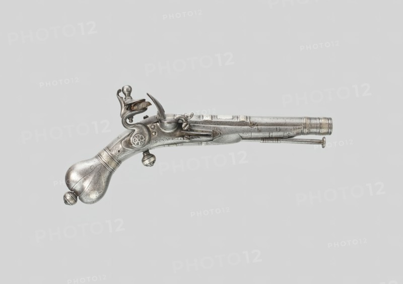 Flintlock Belt Pistol, Scotland, c. 1700. Creator: John Stuart.