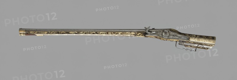 Wheellock Rifle of Archduke Charles of Styria, Graz, 1571. Creator: Hans Paumgartner.